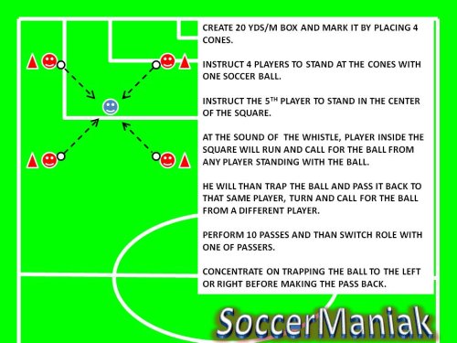 soccer drills for youth, youth soccer training, youth soccer drill, soccer trapping and receiving